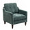 Fauteuil d'appoint ergonomique et confortable avec port de charge USB en éponge à rebond pour pieds de salon et chambre à coucher