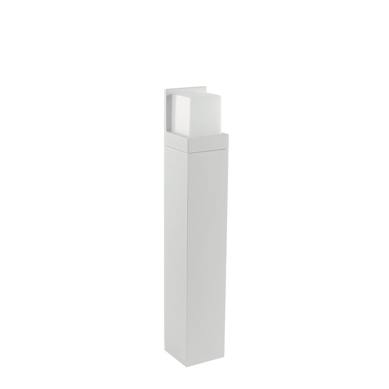 Erardo White Integrated LED Metal Bollard Light