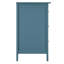 Table de chevet bleu sarcelle pour utilisation dans la chambre à coucher - 3 tiroirs de style maximum et d'efficacité