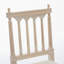 Chaises de salle à manger - Ensemble de 2 chaises rembourrées en tissu de lin