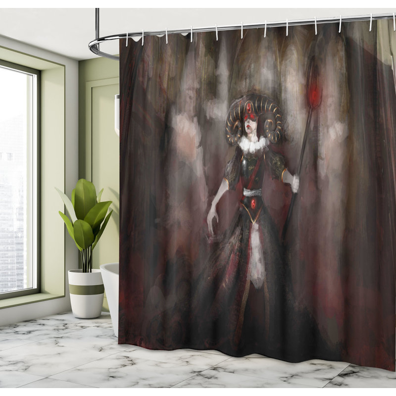 Shower Curtain with Hooks Included, 84"H x 69"W