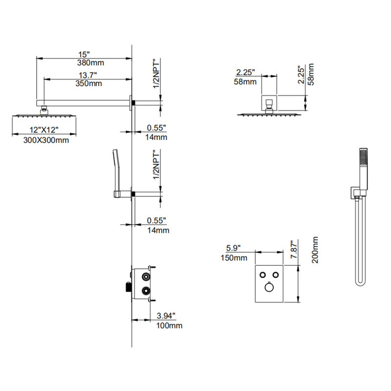 All-In-One Kit with Rough in-Valve