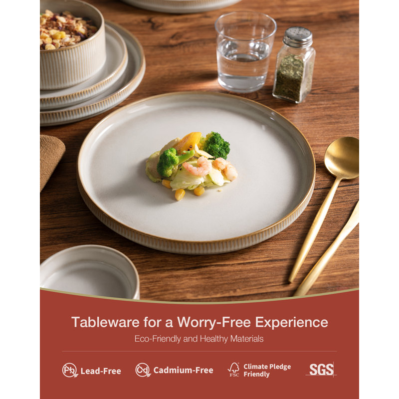 Azal Stoneware Dinnerware Sets, Dish Set