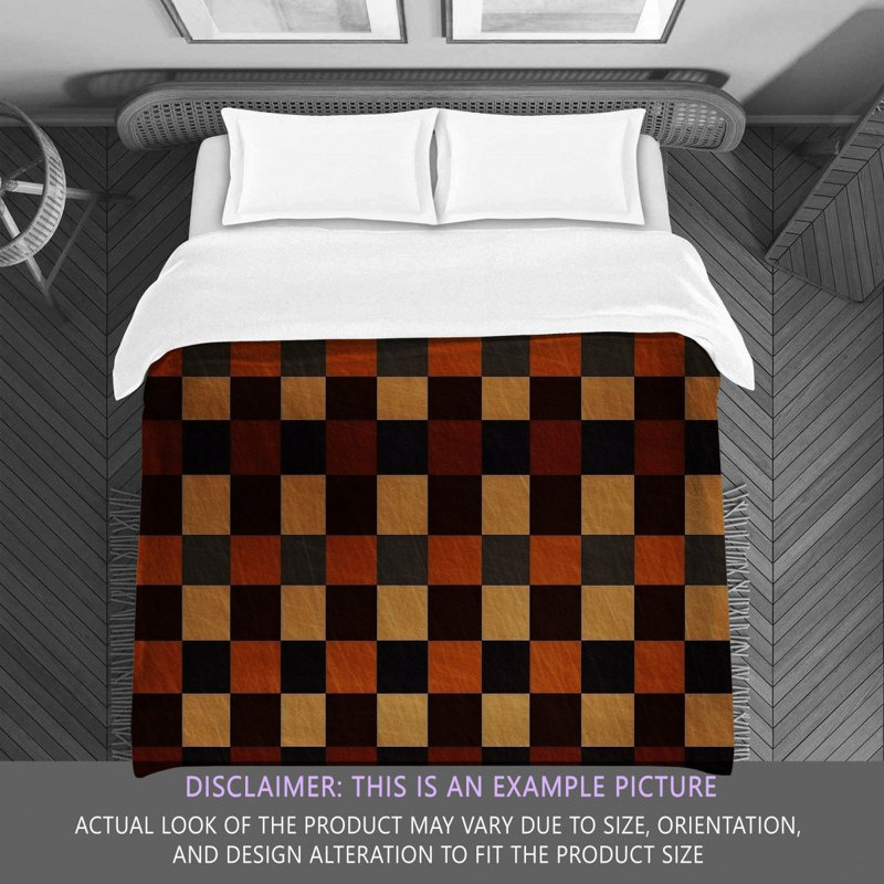 Polyester Checkered Comforter, Queen Comforter