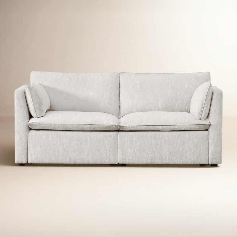 Greylan Modular Power Sofa, Light Gray, 35"H x 80"W x 35"D, 2