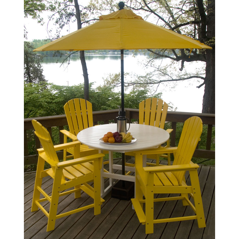 Chaise de comptoir POLYWOOD South Beach, Citron