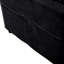 Chenille moderne 2, très grandes dimensions, noir pour un coin salon confortable, avec tissu respirant et rangement-534348585