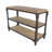 Wood 2 Shelves Brown Console Table