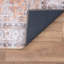 Tapis beige / brun / rouille en polyester tissé à la machine Goss-202263457