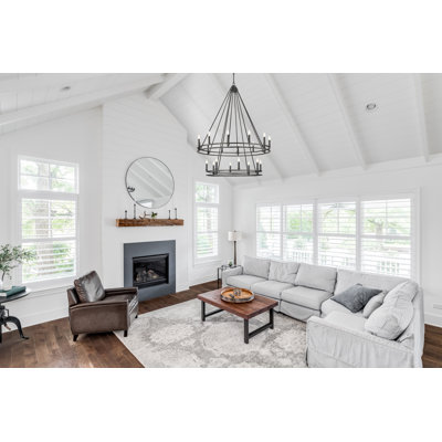Geiser 20 Light Chandelier in Matte Black