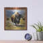  «Yellowstone» par Jim Baldwin, art mural en métal, 12 po x 12 po-1416514666