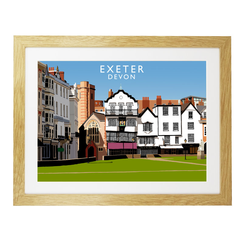Richard O'Neil - Print, 44 cm H x 54 cm W x 2.2 cm D, Oak Wood Frame
