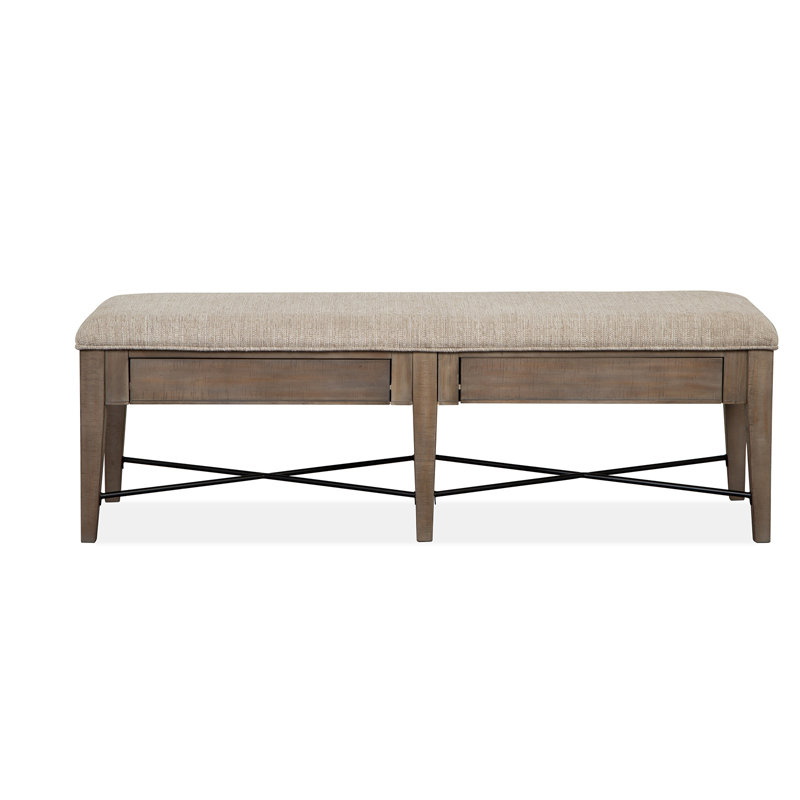 Arli Fabric Upholstered Storage Bench