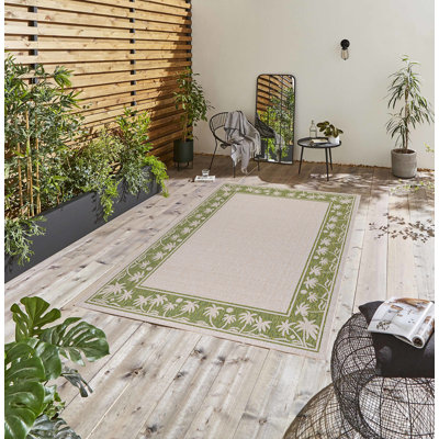 Tapis beige / brun clair tissé à plat Springcreek