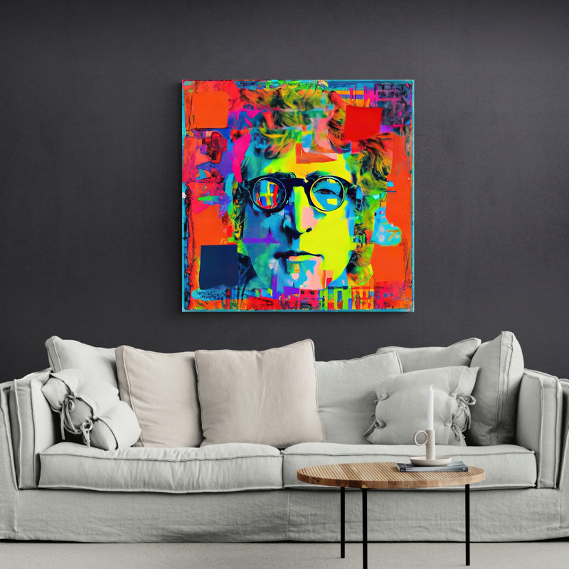 «Beatles John 12» par Stephen Chambers, impression sur toile tendue, H 18 po x l 18 po x P 1,5 po