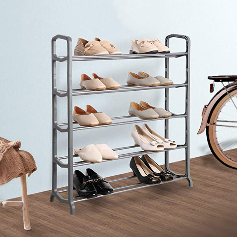 20 Pair Shoe Rack, Grey