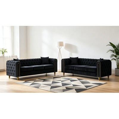 Ensemble de fauteuils Chesterfield