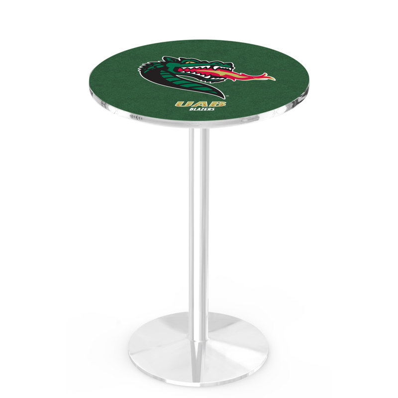 Round Metal Base Dining Table, Chrome, University of Alabama at Birmingham