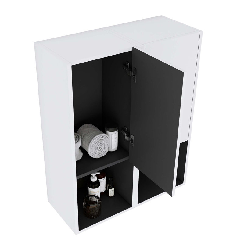 Okamoto 12" Wall-Mounted Bathroom Side Cabinet
