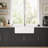 Durable Ceramic Apron Front Farmhouse Kitchen Sink with Deep Single Bowl Design for Modern Home Use