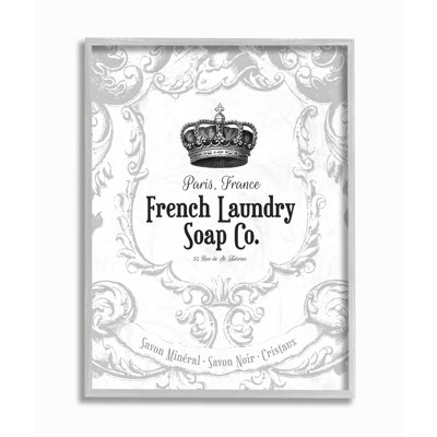 Plaque murale en forme de savon pour le linge français