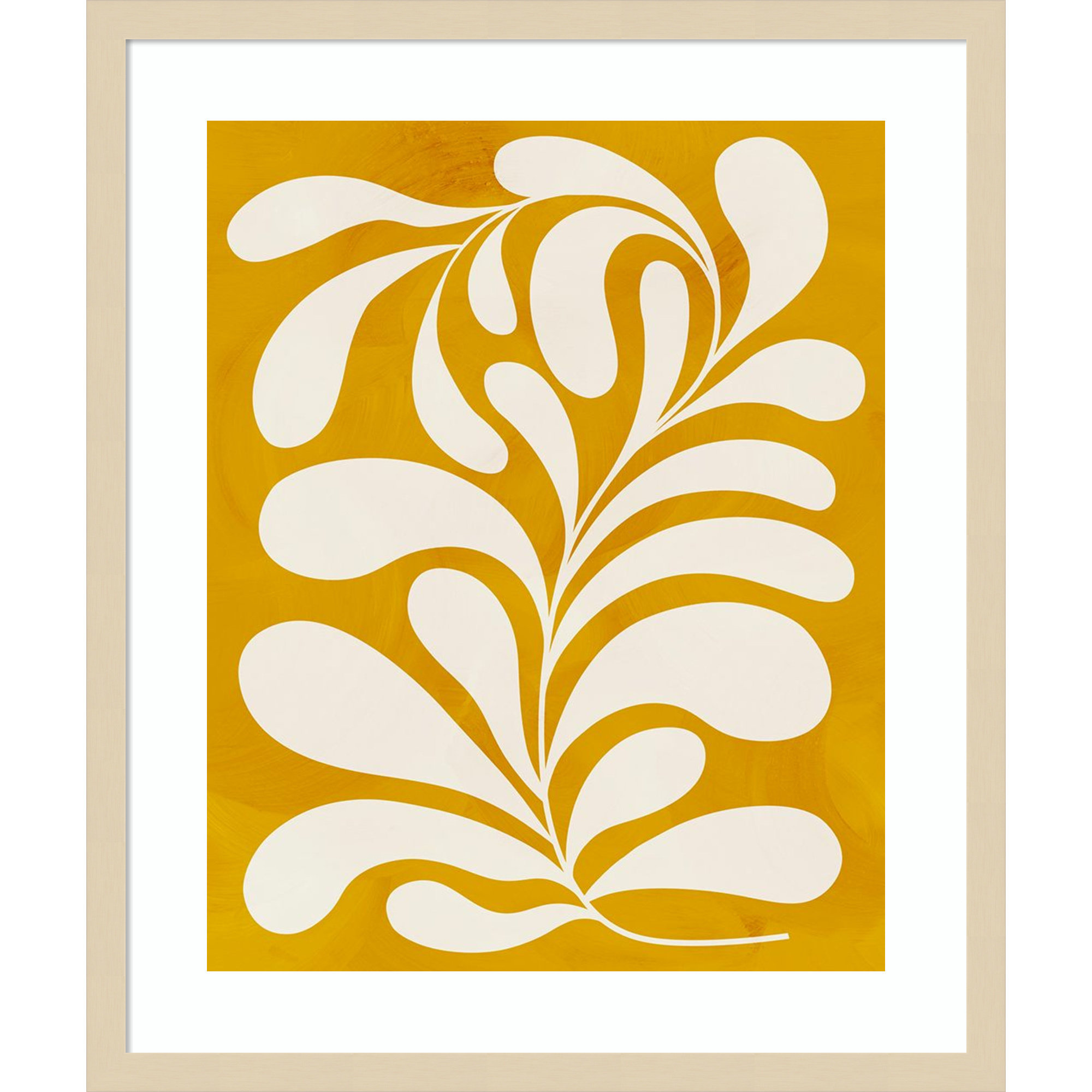 Goldenrod I by Grace Popp, Natural, 25" H x 21" W x 1" D
