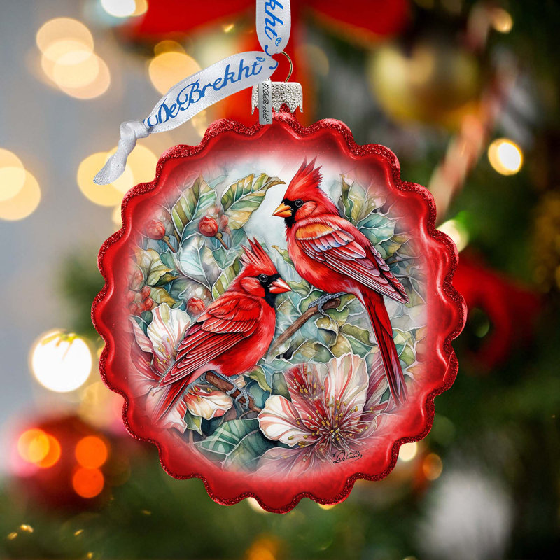4'' Glass Hanging Figurine Ornament
