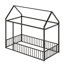 Structure de lit en métal avec clôture-1075506272