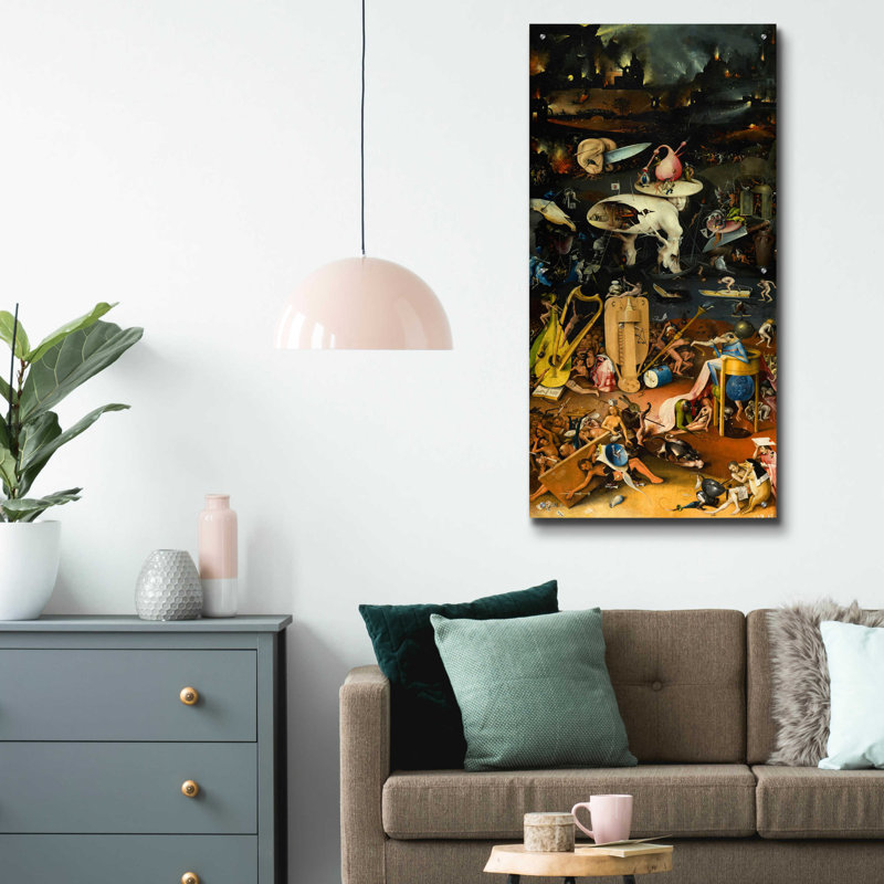" The Garden Of Earthly Delights - Right Panel " by Hieronymus Bosch, 48" H x 24" W