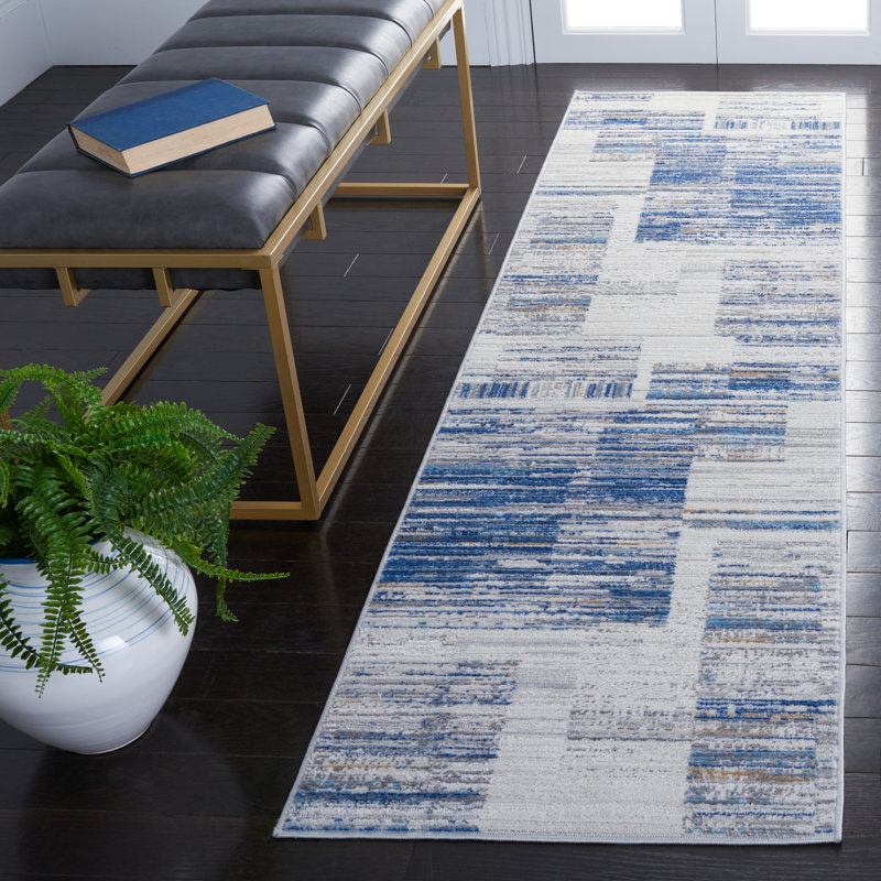 Hobgood 100 Performance Abstract Rug, Runner 2'2" x 8'