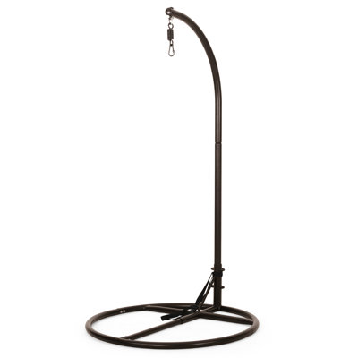 Support de chaise en fer - résistant aux intempéries, compatible avec diverses chaises suspendues, structure robuste, 44 po x 44 po x 80 po, cadre 45,06 lb