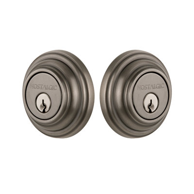 Nostalgic Warehouse Classic Rosette Double Cylinder Deadbolt