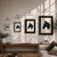 Horse Head Silhouette Minimalist - Framed Print-1589268723-1589268725
