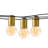 Glow Globe Edison LED Waterproof Outdoor 12 Bulb String Lights, 312"