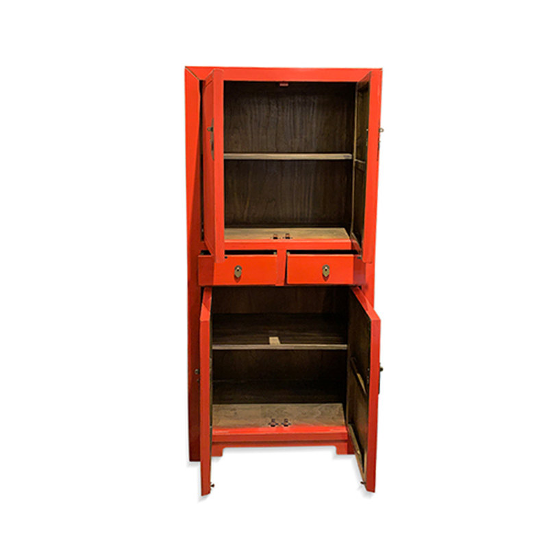Grande armoire 4D - rouge, Red
