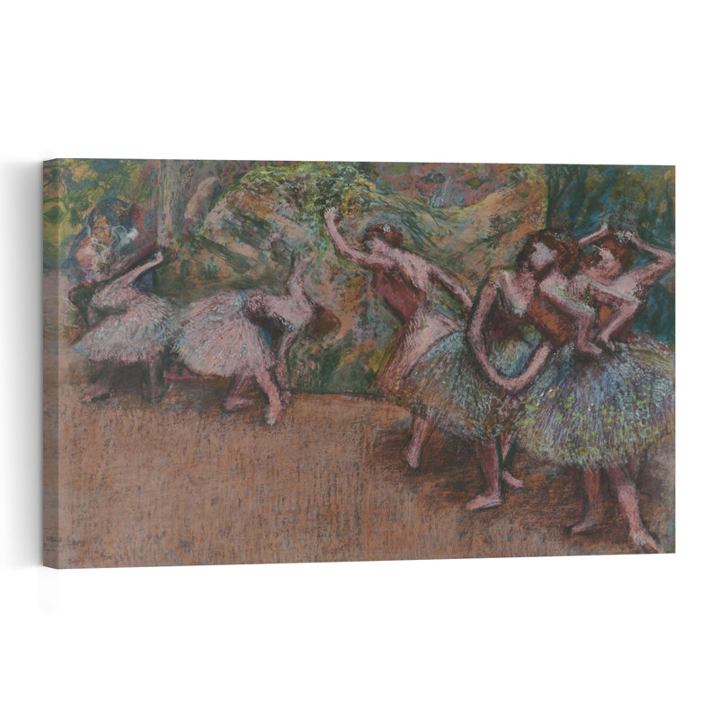 Scène de ballet, vers 1907. Estampe d'art mural contemporaine abstraite impressionniste., H 16 po x l 24 po