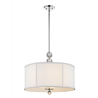 Luminaire suspendu tambour 1 lumières Janessa