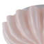 3-Light Pleated Flower Glass Semi Flush Mount