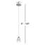 Luminaire suspendu en forme de larme à DEL 1 lumière Aliceann-415616559-415616552