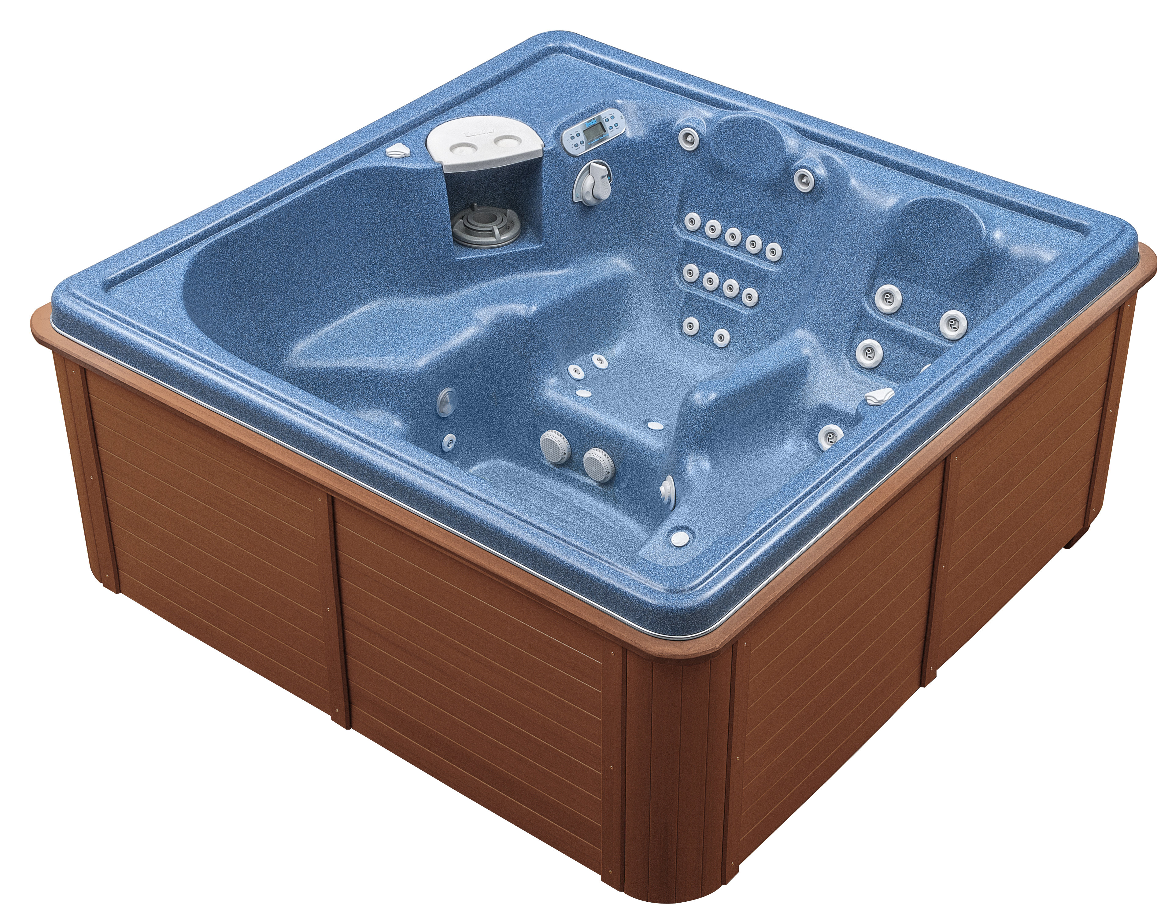 ThermoSpas 4Person 42Jet Acrylic Square Hot Tub with Ozonator Wayfair