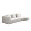 Très grand canapé modulaire en velours côtelé profond de 123 po x 37 po Boneless pour salon, sans assemblage requis-774776491