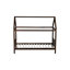 Lit simple avec tête et pied de lit, structure en bois d'hévéa-1942506971