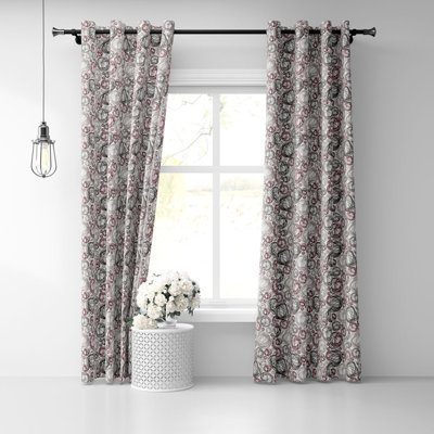 Paire de rideaux semi-transparents Gribouillis