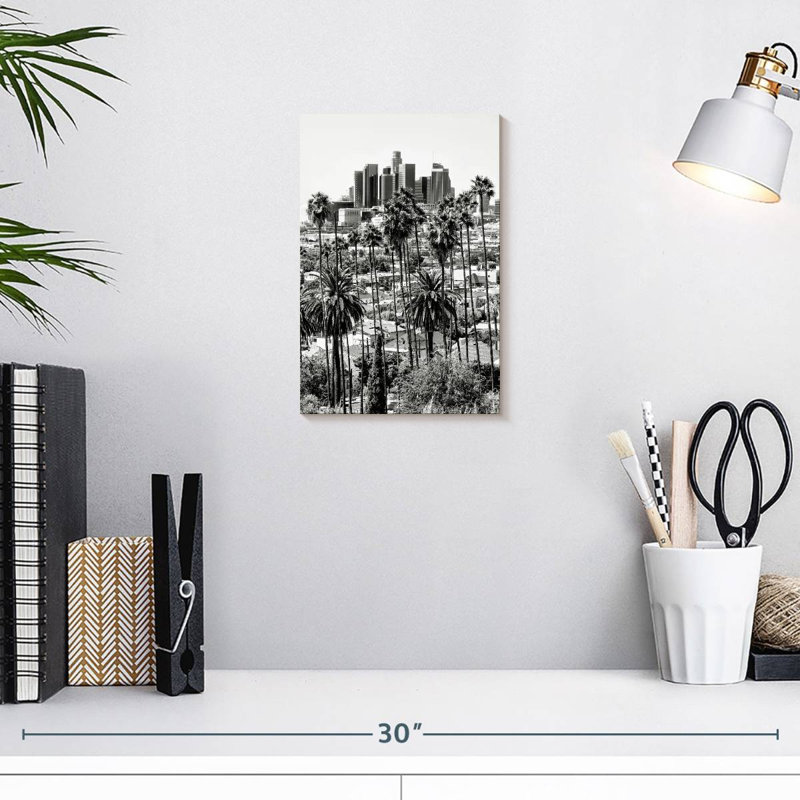 Noir Sirecc, Californie, LA, H 12 po x l 8 po