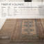 Machine Washable Oriental Machine Woven Polyester Area Rug in Brown/Blue-368228199