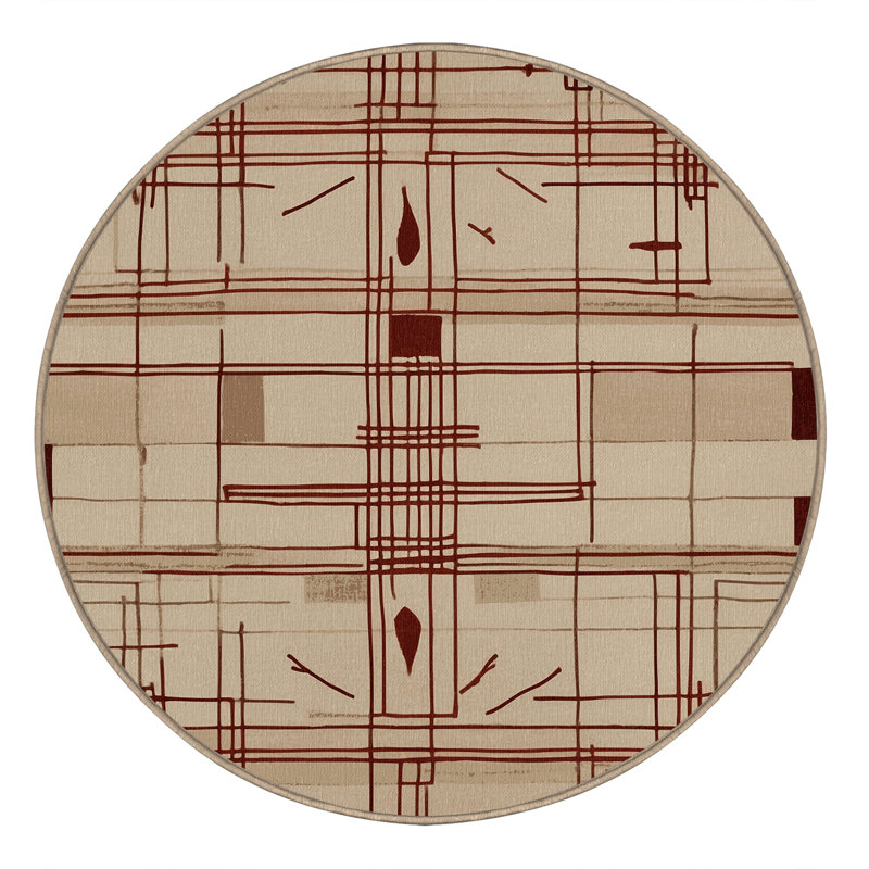 Diagonal Drift Rug, Round 7'