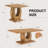 Modern Minimalist Wood-Tone MDF Coffee Table Set (Square + Rectangular)Wood Colour,MDF Coffee Table,Wood-Coloured Textured Decal,Side Table.
