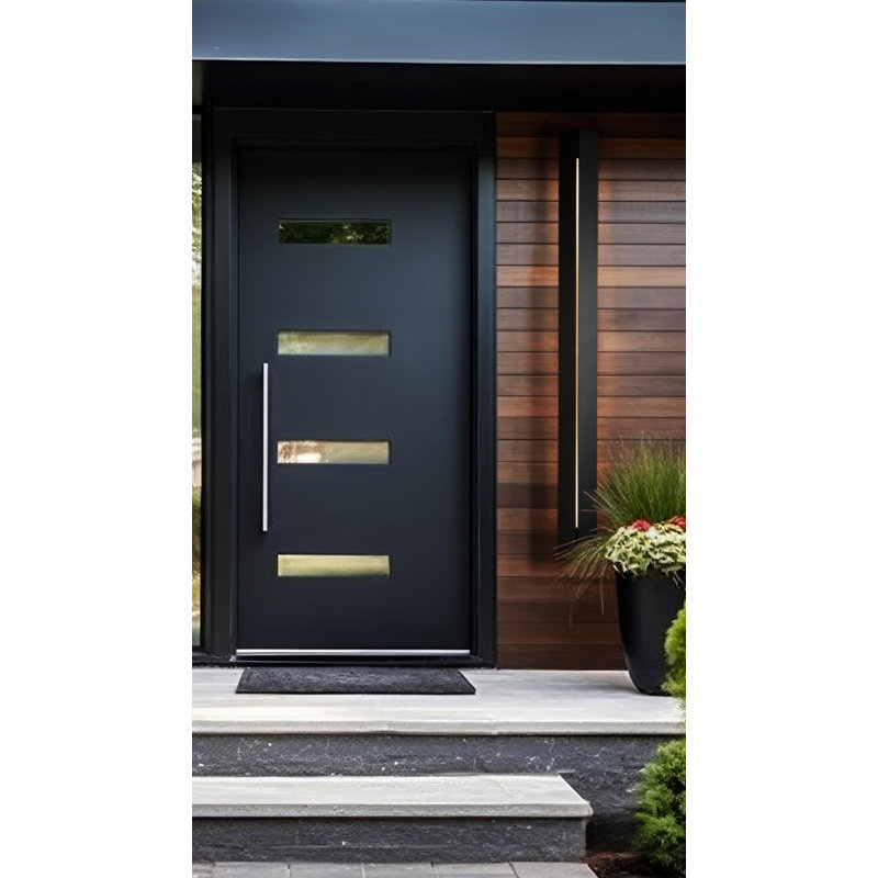 Gallery Outdoor Sconce, 59.5" H x 5.5" W x 4.1" D, Coastal Black