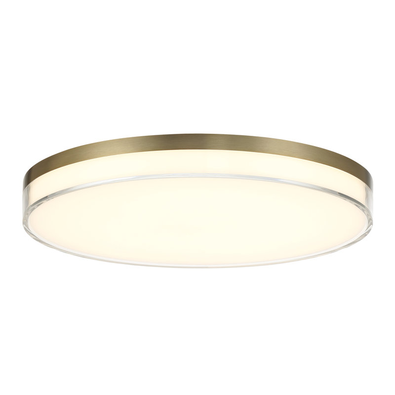 Camodeca Acrylic LED Flush Mount, 1.5" H x 13" W x 13" D