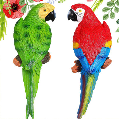 Large Realistic Parrot Statues